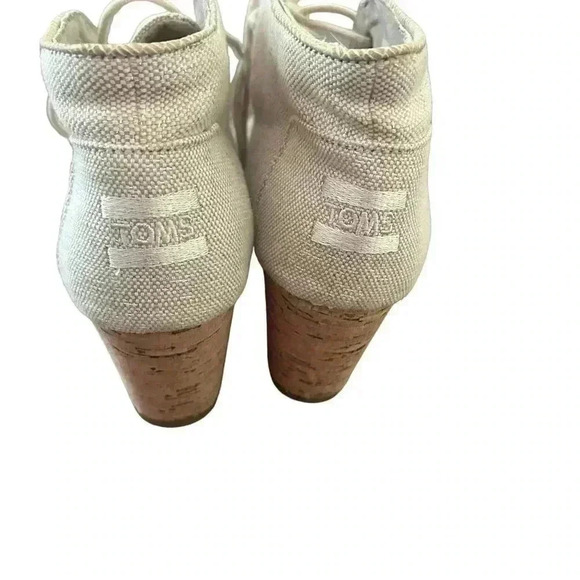 Toms burlap wedged booties - Picture 8 of 11